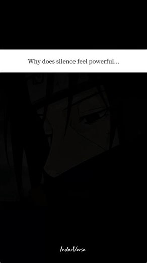 Why does silence feel powerful / Itachi #quotes #itachi #shorts