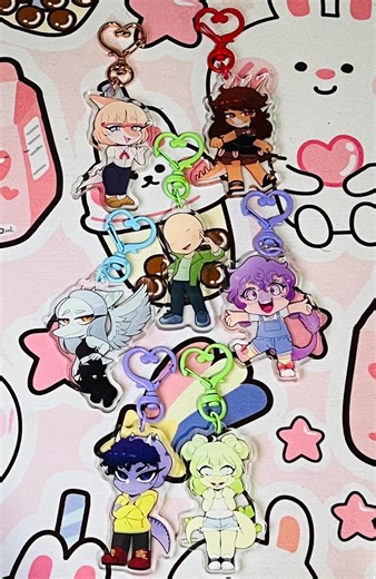 Chibi Snoot Character Keychains Double Sided Design (2.5") - Etsy