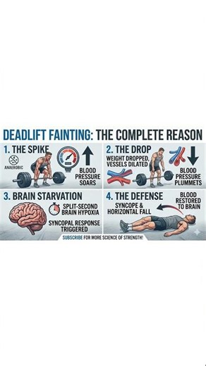 Why Lifters Faint Doing Deadlifts! 😲 #shorts #gym #fitness