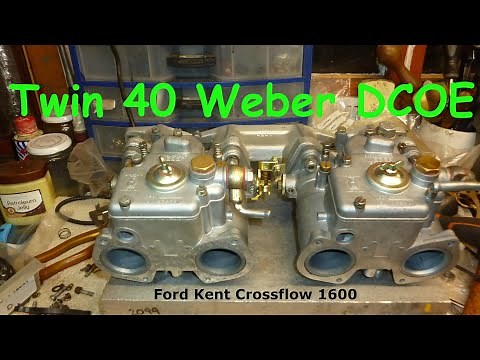 weber dcoe season Part 2. Twin Weber 40 DCOE setup on a for Ford Kent Crossflow 1600cc
