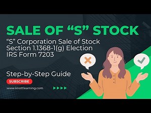 Sale of S Corporation Stock: Section 1.1368-1(g) Election