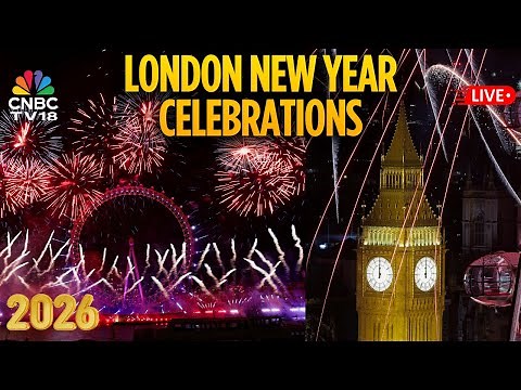London New Year 2026 LIVE: Fireworks At London Eye Wheel And Big Ben | UK New Year 2026 | N18G