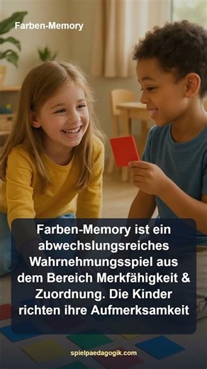 Farben-Memory: Einfaches Spiel für Kita & Zuhause