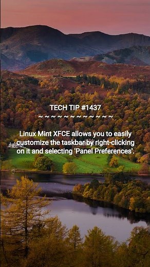 Customize your taskbar in Linux Mint XFCE | 2025-11-16 | #Shorts #codinghacks #cybersecuritytips