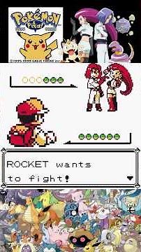 POKEMON YELLOW (1999) TEAM ROCKET JESSIE and JAMES (Full Battle) Game Boy Color Gameplay
