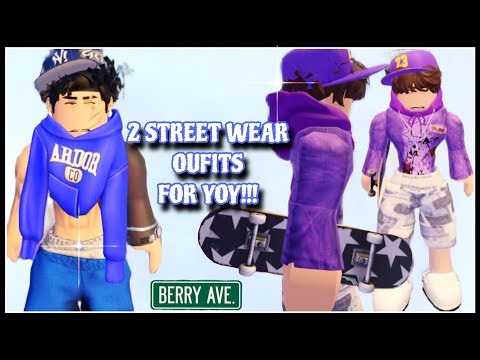 2 STREETWEAR OUTFITS+ FACE+BODY TUTORIAL #berryave #roblox