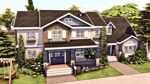 搬运：大型家庭住宅Large Family House 🏡 The Sims 4 Speed Build ｜ No CC