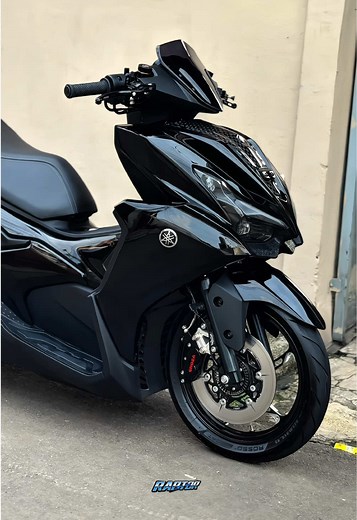 Modifikasi Aerox Alpha Hitam Polos yang Menawan
