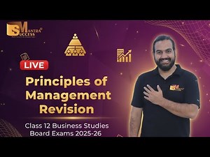 📘 Class 12 Business Studies | Principles of Management Revision | Live Class for Board Exams 2025-26