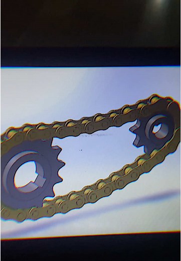 Rantai Sprocket - Motion Animation - Drawing2D #solidworks #ansys #teknikmesin #teknik #JJCapCut