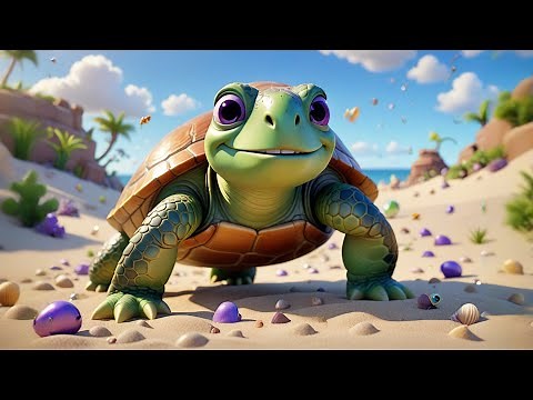 Tina Turtle Counts the Shells | Counting Song for Kids | Nursery Rhymes & Early Math Fun