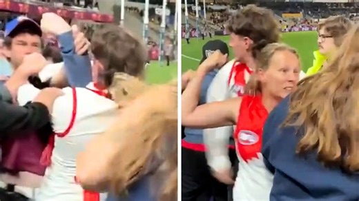 Wild brawl erupts at end of Swans vs. Lions