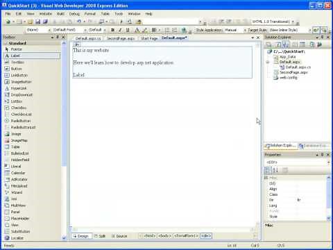 Adding New Page to ASP.NET