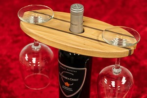 How to Make a Wine Bottle and Glass Display