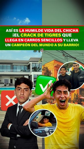 Así es la humilde vida del Chicha ¡El crack de Tigres que llega en carros sencillos y lleva a un campeón del mundo a su barrio! #futbol #chichasanchez #TigresUANL | La Gambeta México