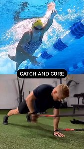 Connect your kick and catch through your core. It’s often ask if squeezing the core can improve technique or position. Your core functions reflexively to resist, reduce, and transfer force between your arms and legs. This one arm plank and dryland cord pull is a great example of “feeling” your core through a coordinated athletic movement. Give this drill a try before your next swim, then feel the connection between your kick and catch. | Train Daly