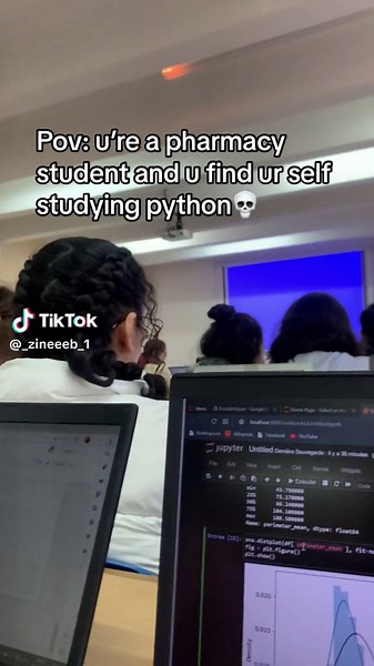 Pharmacy Student Studying Python Funny TikTok Video