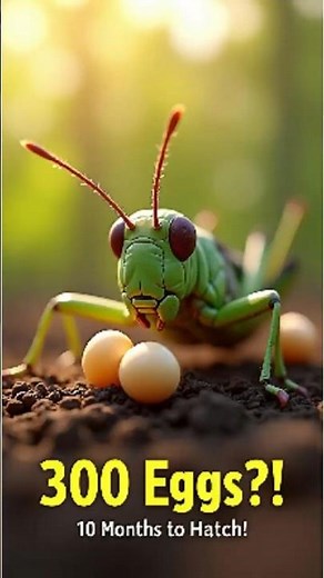 How Grasshoppers Lay Eggs in Nature | Fascinating Insect Fact #NatureFacts #Grasshopper #InsectLife