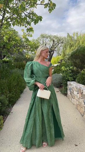 Abby One Shoulder Split Dress by Anna Syren