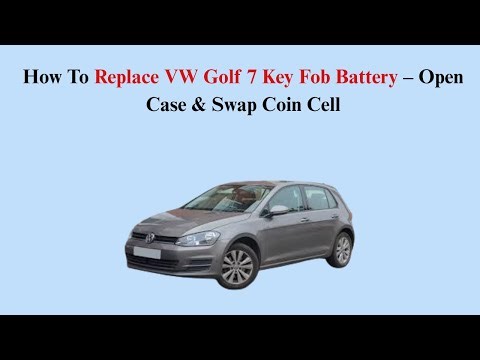 How To Replace VW Golf 7 Key Fob Battery – Open Case & Swap Coin Cell