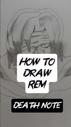 How to Draw Rem #deathnote #reels #animeeart #drawing #art #animeeart