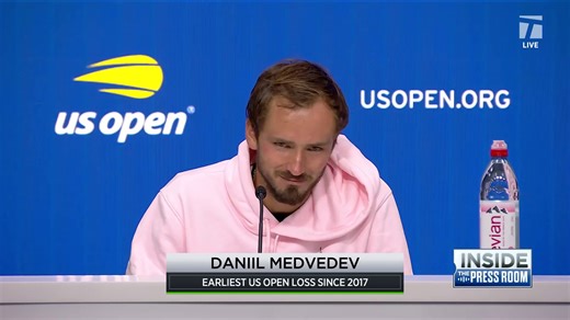 55K views · 365 reactions | "I wasn't upset with the photographer, I was upset with the decision" 路 Daniil Medvedev reacts to his contentious US Open loss to Benjamin Bonzi. #TCLive | Tennis Channel | Facebook