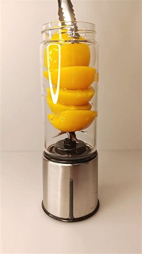 🍑 Peach Blended with Water | Satisfying Blender Video