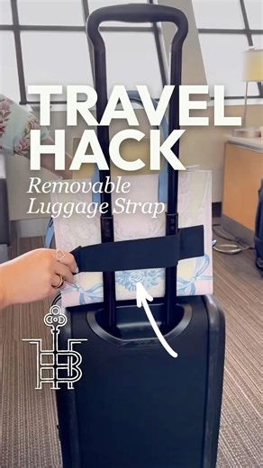 Travel Hack - Magnetic Removable Luggage Strap