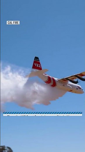 Cal Fire's modified C-130 Hercules airtanker takes flight