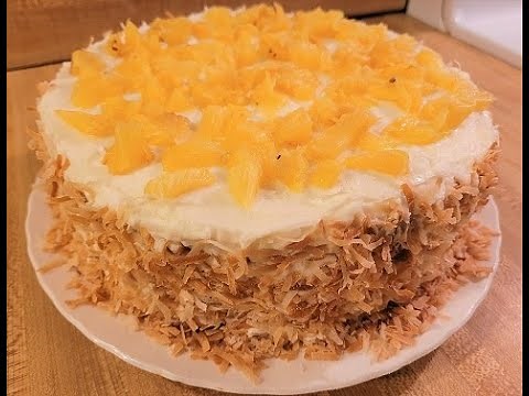 Pineapple Coconut Cake with Cake Mix 🍍🥥🍊🍰 | w/ Cream Cheese Frosting and Pineapple Filling 🍍🍍👨‍🍳😀