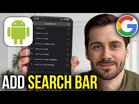 How To Add Google Search Bar On Android Home Screen