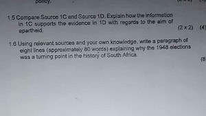 5 Compare Source 1C and Source 1D. Explain how the information ... | Filo