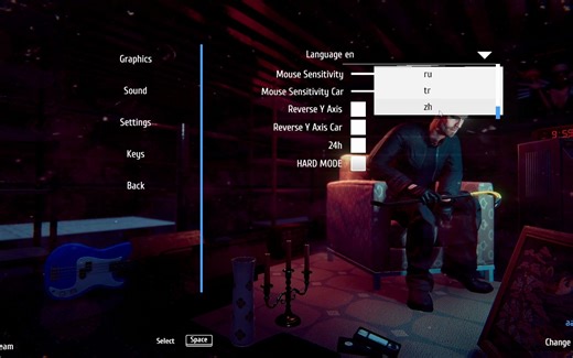 小偷模拟器如何更改语言为中文