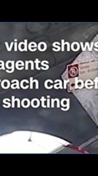 Video shows ICE agents approach car before shooting driver