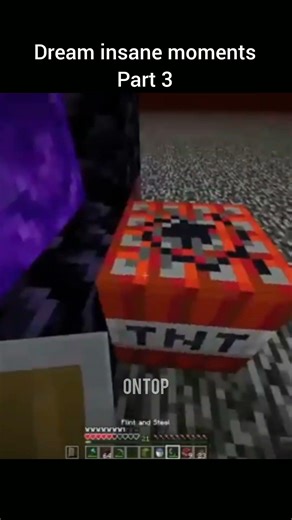 Dream insane moments part 3 #minecraft #dream #shorts