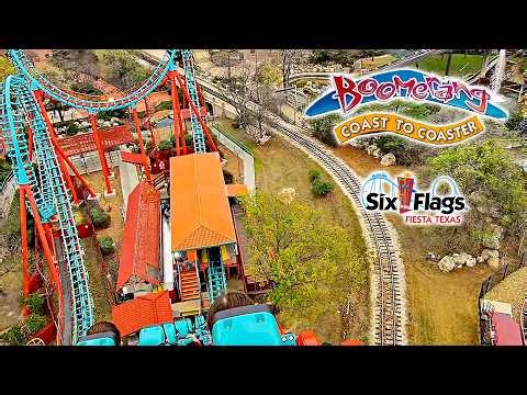 2026 Boomerang Coast to Coaster Roller Coaster On Ride POV Six Flags Fiesta Texas