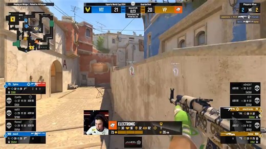 【CS2】精彩片段📷：经过42回合后Team Vitality终于拿下了本场比赛！