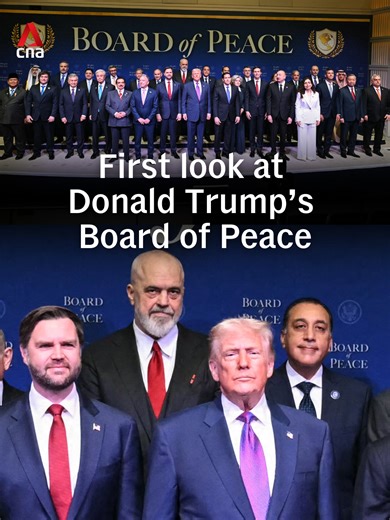 Here's our first look at the Board of Peace, as US President Donald Trump and representatives from more than two dozen countries that have joined the board gathered on Thursday (Feb 19) for its inaugural meeting. Most countries sent high-level officials, but a few leaders, including Indonesian President Prabowo Subianto, Argentinian President Javier Milei and Hungarian President Viktor Orban, travelled to Washington for the gathering. The meeting will focus on reconstruction and building an inte