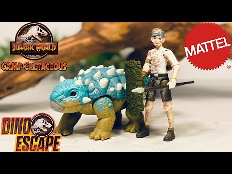 Mattel Camp Cretaceous Ben & Bumpy the Ankylosaurus Story Pack Review!! Jurassic World Dino Escape