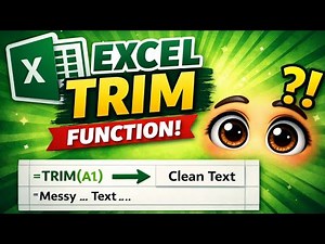 TRIM function in excel | TRIM formula in excel | Trim formula #excel #excelfunctions