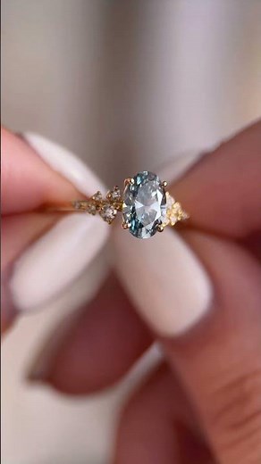 Snowdrift Rings: Blue Diamond Engagement Rings