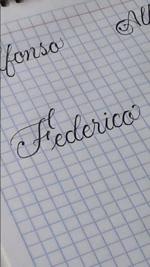 Cómo escribir Federico en lettering artístico 🎨 Caligrafía elegante