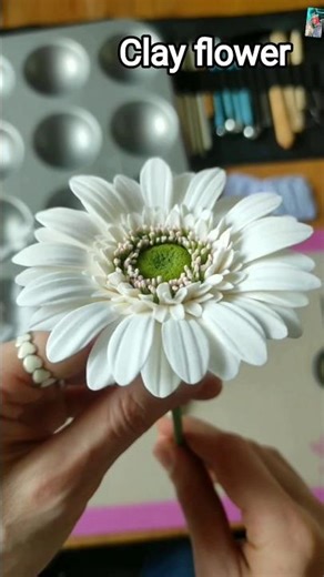 making clay flower tutorial