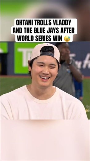 DAAAA BLUE JAYS LOSE! - Shohei Ohtani TROLLS Vladdy and Toronto Blue Jays after World Series win 😅
