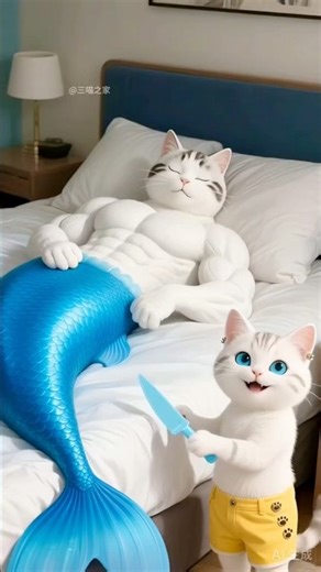 Dad Cat saved his Family from Thieves 🙀 #cat #catsoftiktok #shortsfeed #trendingshorts #viralshorts