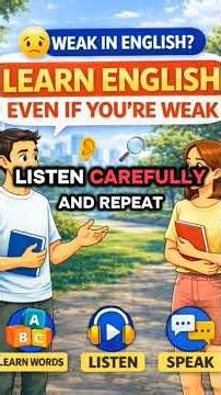 Weak in English? Start Speaking With This Easy Conversation