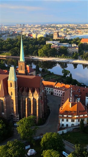 Drone views of Wrocław: Poland's Venice seen from above