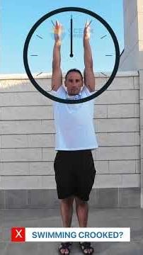 Swim Straight in Backstroke Using Clock Method