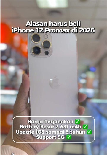 Alasan 12 Promax worth it buat dibeli di tahun 2026 🤩 #iphone #iphone12promax #iphonetricks #iphonetips #fypシ゚viral