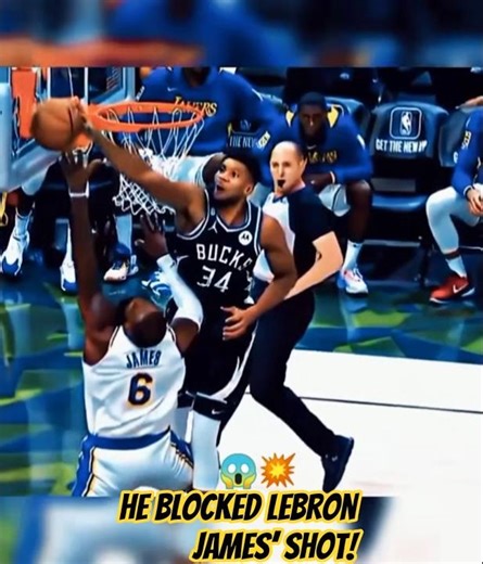 Unbelievable 🤯Block on LeBron by Giannis!🔥